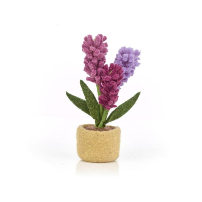 felt so good Handmade Felt Potted Lavender Standing Plant Decoration