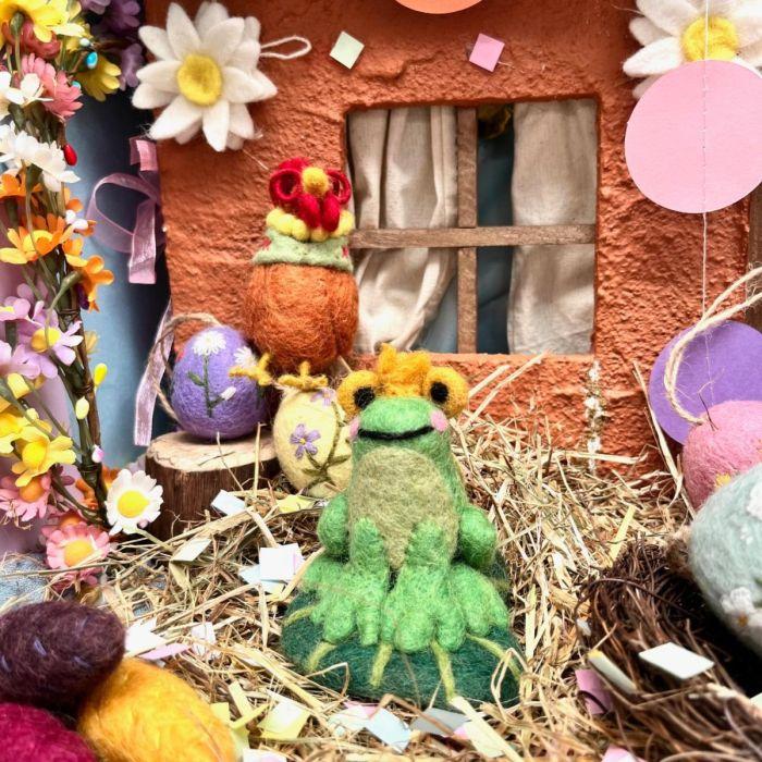 Felt So Good Handmade Felt Prince The Frog Hanging Fairytale Decoration