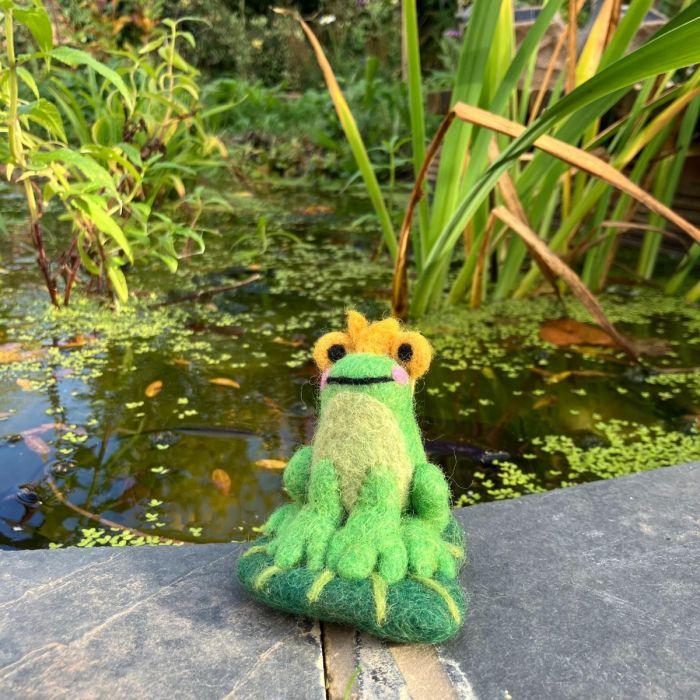 Felt So Good Handmade Felt Prince The Frog Hanging Fairytale Decoration