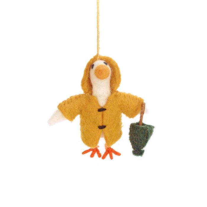 felt so good Handmade Felt Puddles the Goose Hanging Decoration