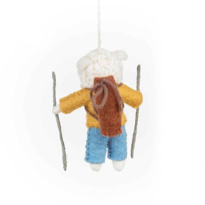 Felt So Good Handmade Felt Rambling Sheep Hanging Decoration
