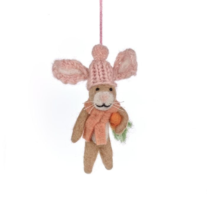 felt so good Handmade Felt Reilly the Rabbit Easter Hanging Decoration felt so good Handmade Felt Reilly the Rabbit Easter Hanging Decoration