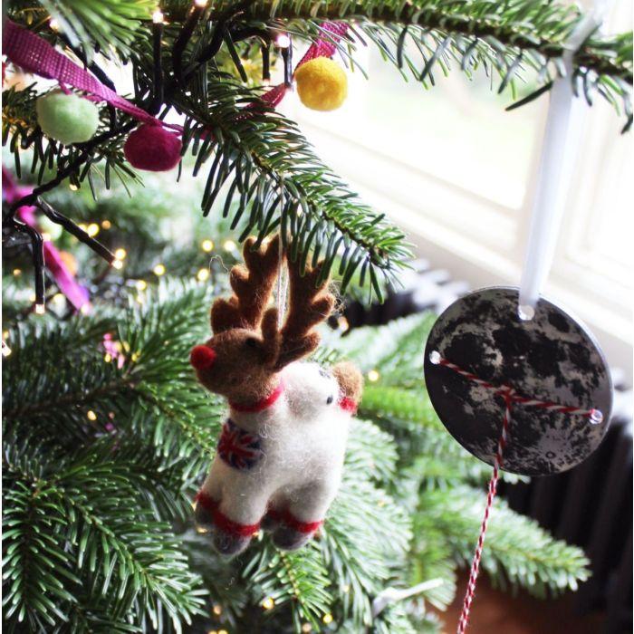 Felt So Good Handmade Felt Reindeer Astronaut Christmas Decoration Astronaut