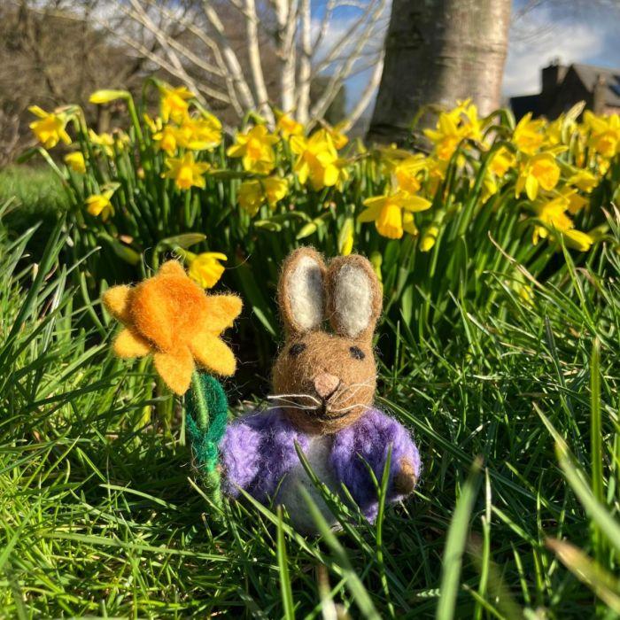 Felt So Good Handmade Felt Remi The Rabbit Easter Hanging Decoration