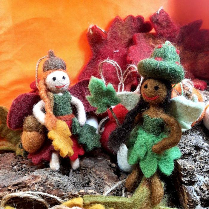 Felt So Good Handmade Felt Sage The Forest Fairy Hanging Decoration