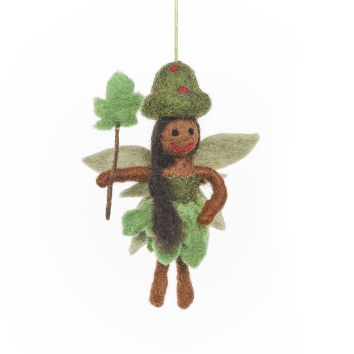 felt so good Handmade Felt Sage the Forest Fairy Hanging Decoration