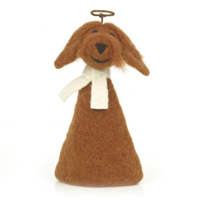 felt so good Handmade Felt Sahara the Dog Cockapoo Christmas Tree Topper