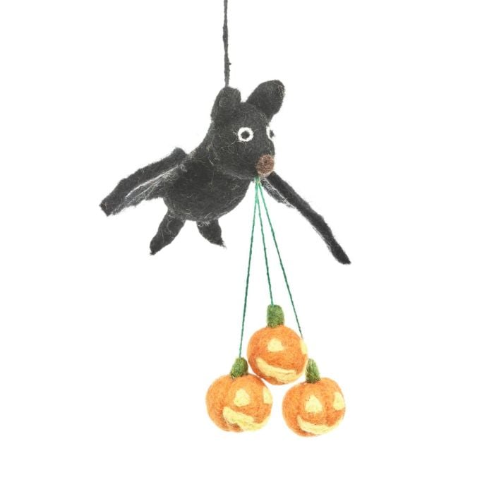 Felt So Good Handmade Felt Shadow The Bat Hanging Halloween Decoration