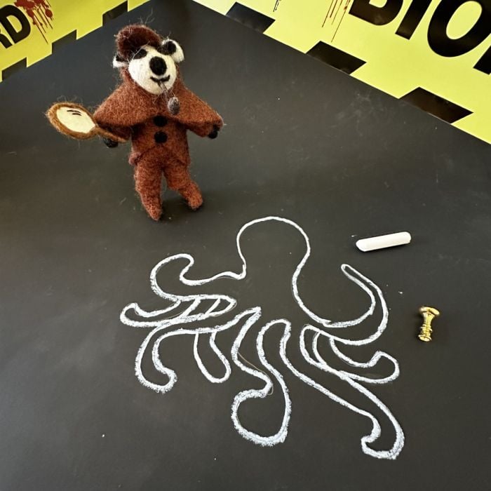 Felt So Good Handmade Felt Sherlock Holmes Badger Hanging Decoration