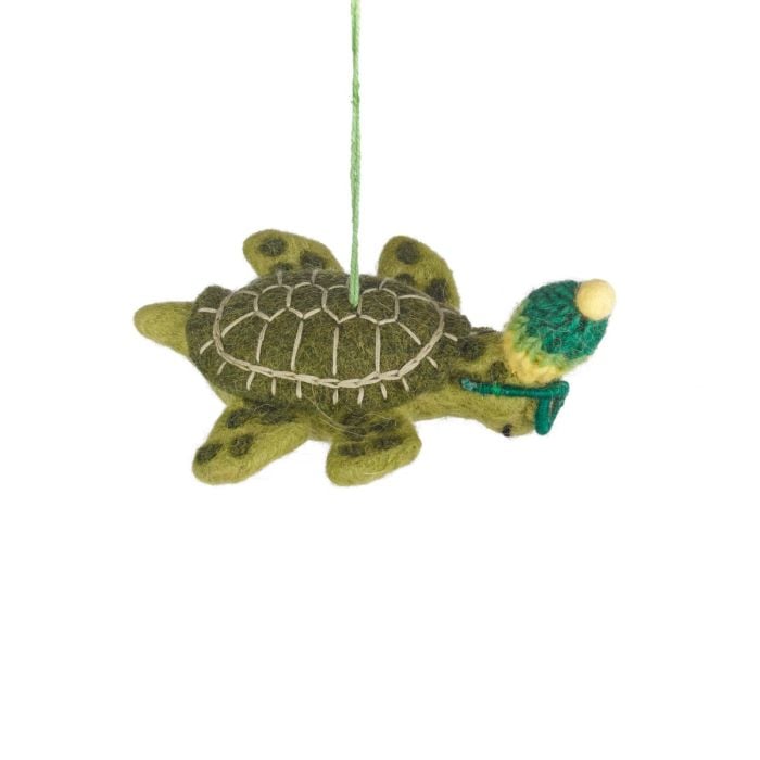 Felt So Good Handmade Felt Simon The Sea Turtle Hanging Decoration