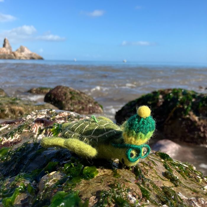 Felt So Good Handmade Felt Simon The Sea Turtle Hanging Decoration