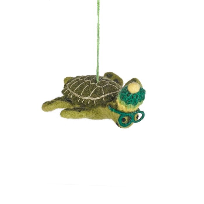 felt so good Handmade Felt Simon the Sea Turtle Hanging Decoration