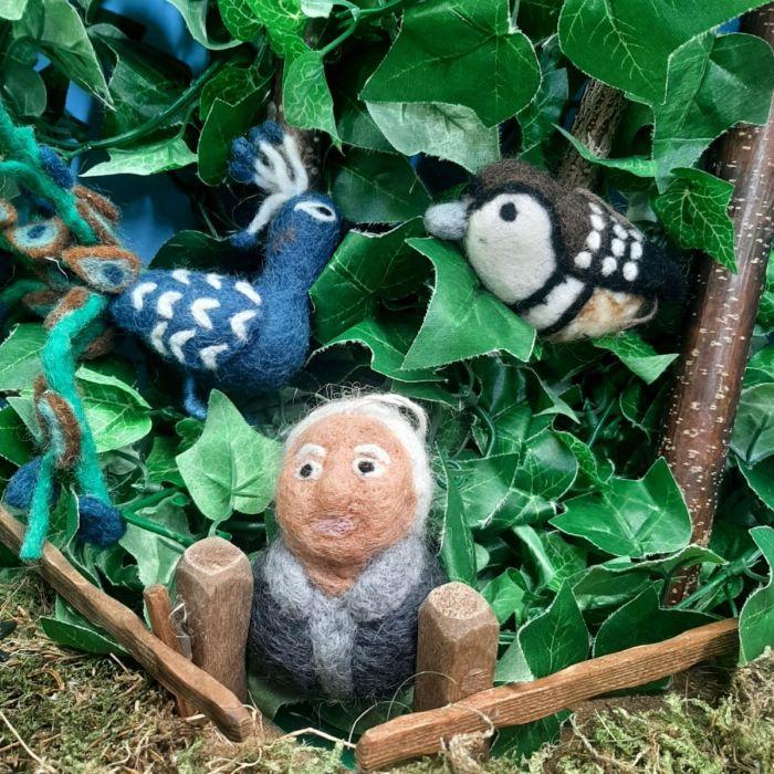 Felt So Good Handmade Felt Sir David Attenborough Hanging Decoration