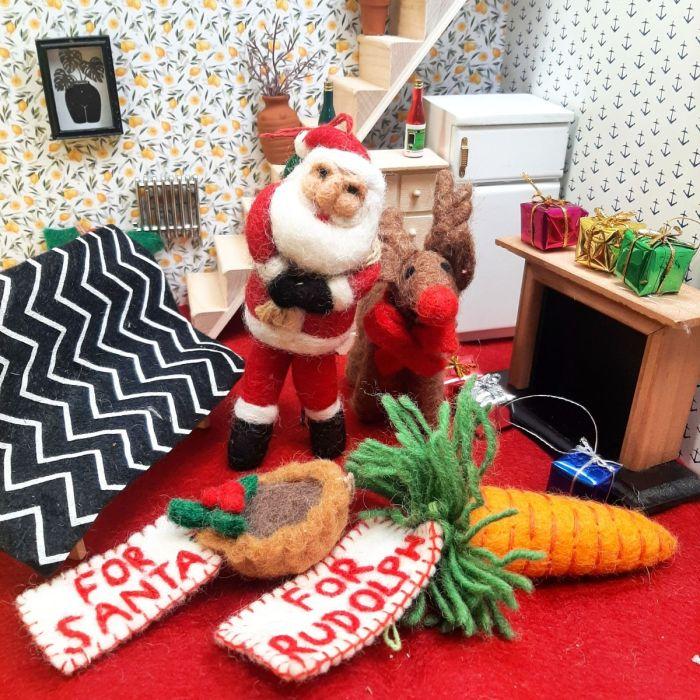 Felt So Good Handmade Felt Snack For Rudolph Hanging Christmas Decoration