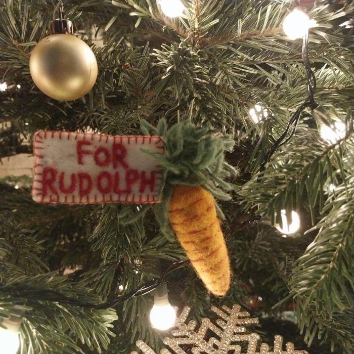 Felt So Good Handmade Felt Snack For Rudolph Hanging Christmas Decoration