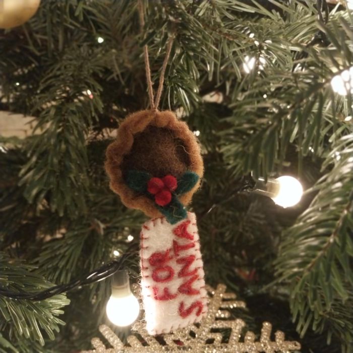 Felt So Good Handmade Felt Snack For Santa Hanging Decoration