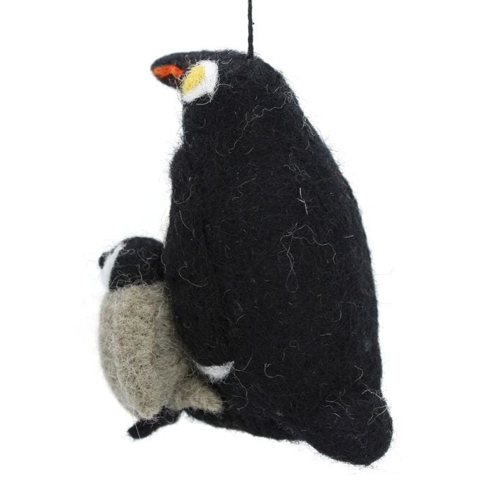 Felt So Good Handmade Felt Snuggly Penguins Biodegradable Hanging Decoration