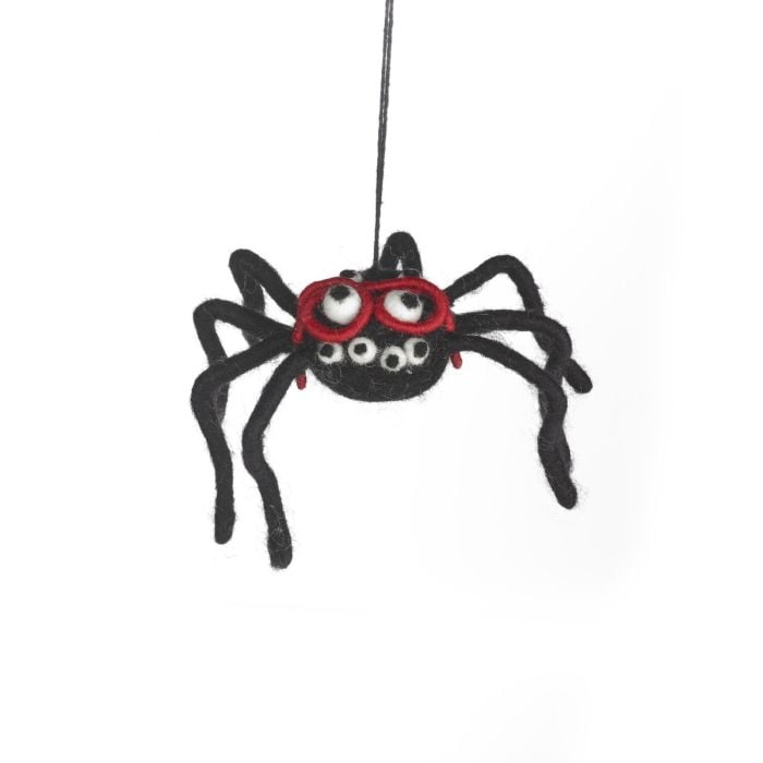 Felt So Good Handmade Felt Specky The Spider Halloween Hanging Decoration