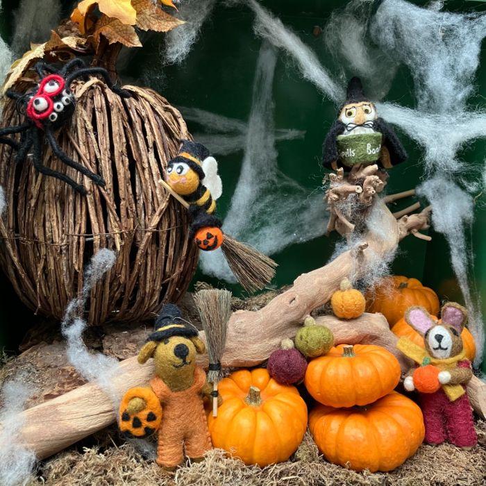 Felt So Good Handmade Felt Specky The Spider Halloween Hanging Decoration