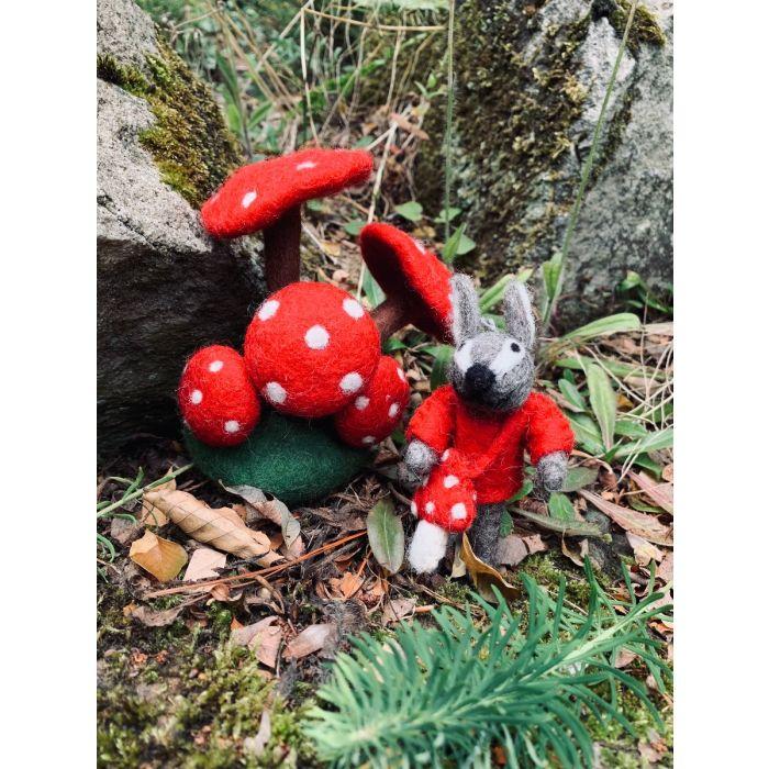 Felt So Good Handmade Felt Stanley The Squirrel Hanging Autumnal Woodland Decoration