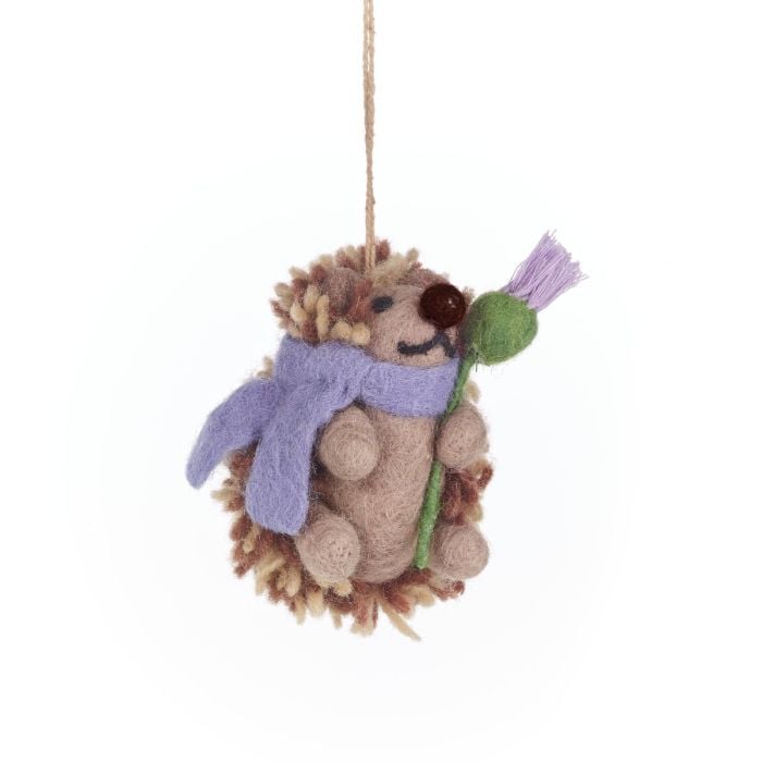 felt so good Handmade Felt Thea the Hedgehog Hanging Decoration
