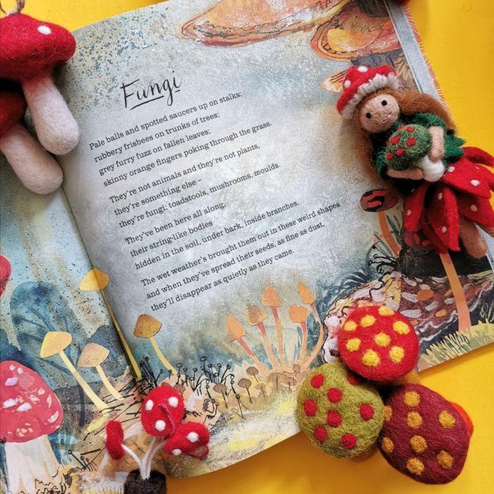 Felt So Good Handmade Felt Toadstool Fairy Hanging Autumnal Decoration