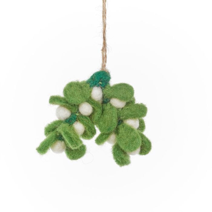 Felt So Good Handmade Felt Traditonal Christmas Trio (Set Of 3) Hanging Decorations