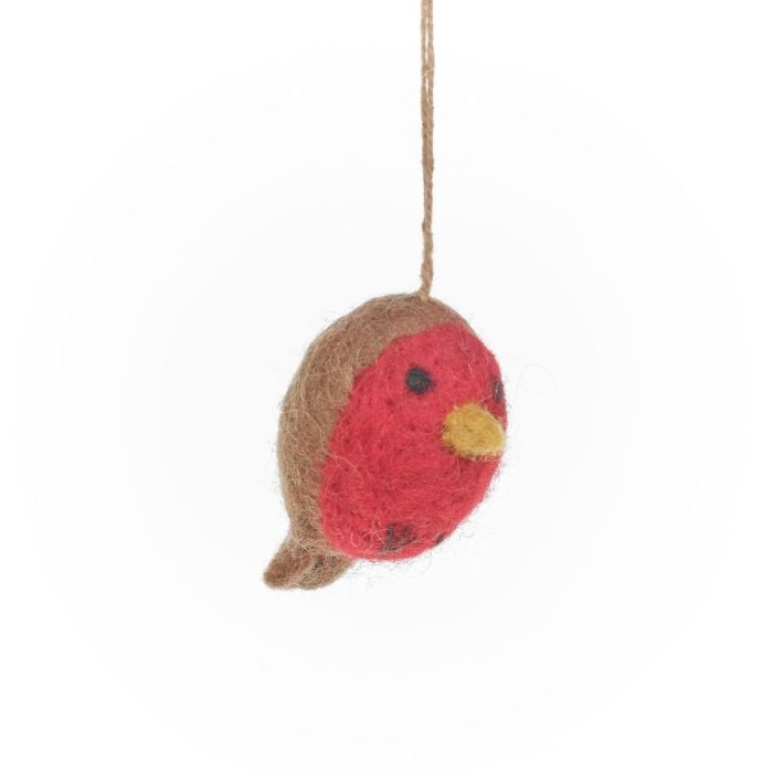 Felt So Good Handmade Felt Traditonal Christmas Trio (Set Of 3) Hanging Decorations