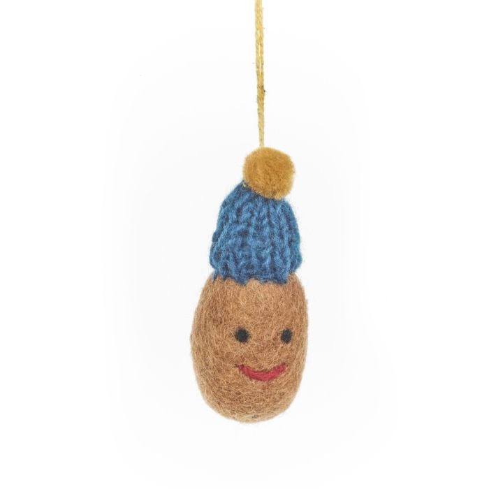 Felt So Good Handmade Felt Winter Veggies (Set Of 3) Hanging Christmas Decorations