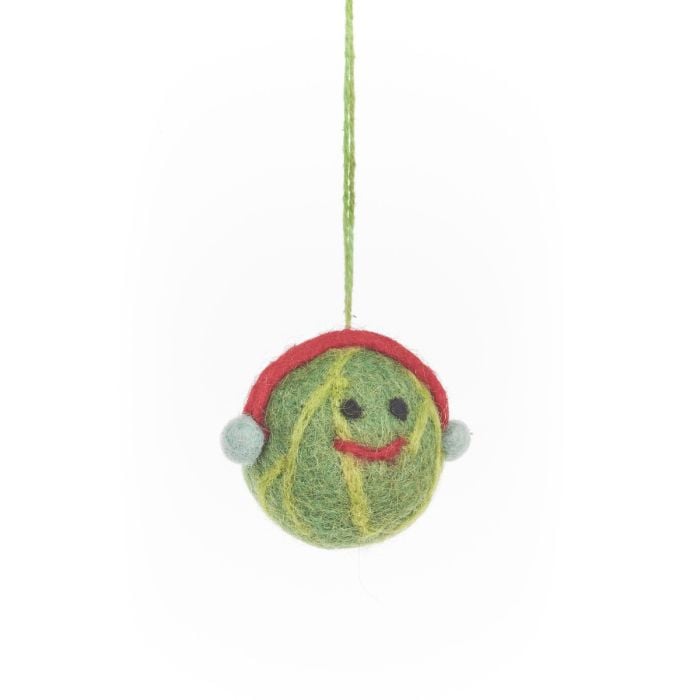Felt So Good Handmade Felt Winter Veggies (Set Of 3) Hanging Christmas Decorations
