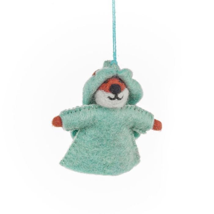 Felt So Good Handmade Felt Woodland Nativity (Set Of 9) Hanging Decorations