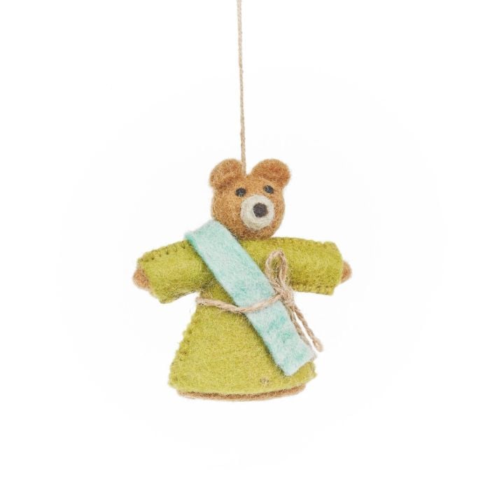 Felt So Good Handmade Felt Woodland Nativity (Set Of 9) Hanging Decorations