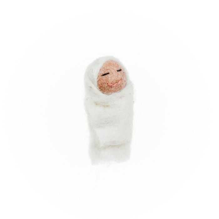 Felt So Good Handmade Felt Woodland Nativity (Set Of 9) Hanging Decorations