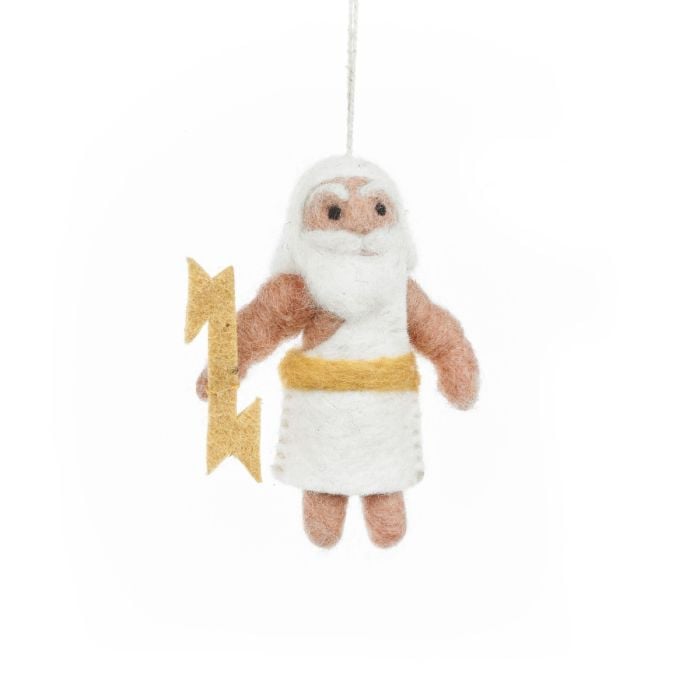 felt so good Handmade Felt Zeus Greek God Hanging Decoration