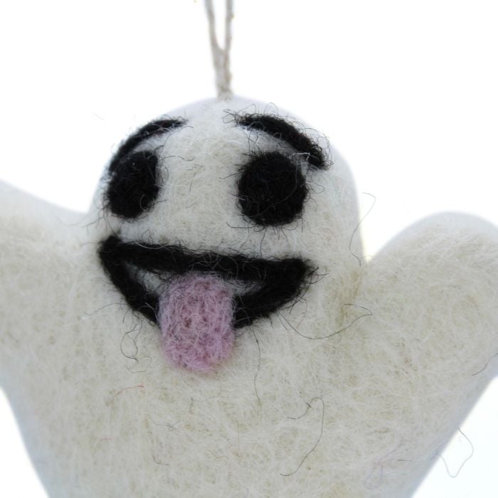 Felt So Good Handmade Hanging Buster The Ghost Biodegradable Halloween Decoration