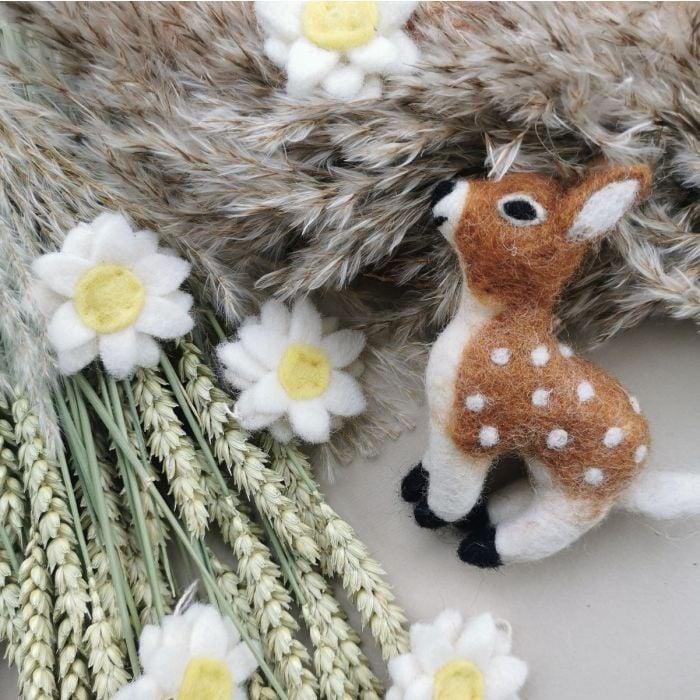 Felt So Good Handmade Hanging Daisies (Set Of 6) Felt Easter Decorations