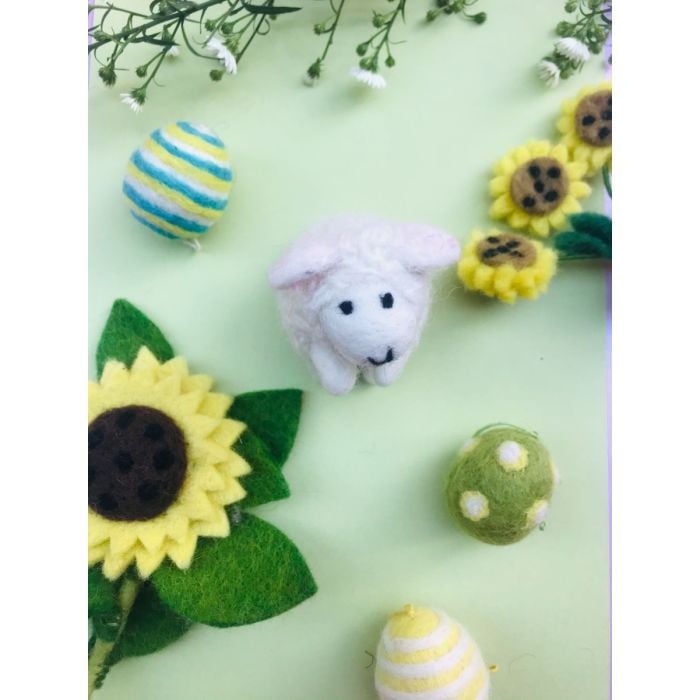 Felt So Good Handmade Needle Felt Barbara The Sheep Hanging Easter Decoration