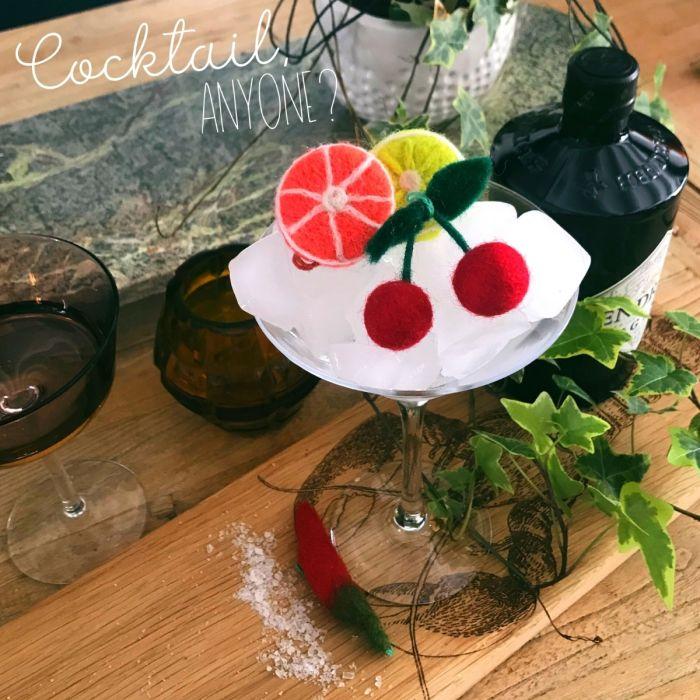 Felt So Good Handmade Needle Felt Hanging Fabulous Fruits (Set Of 4) Decorations