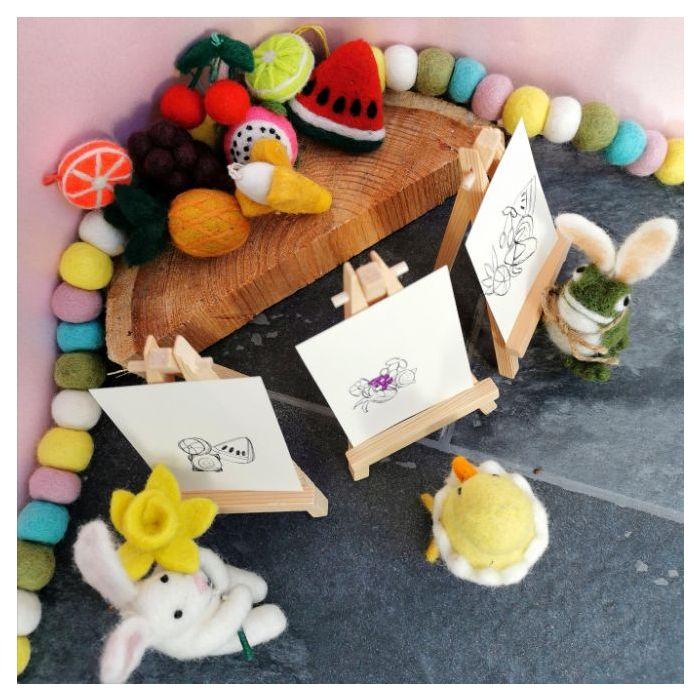 Felt So Good Handmade Needle Felt Hanging Fabulous Fruits (Set Of 4) Decorations