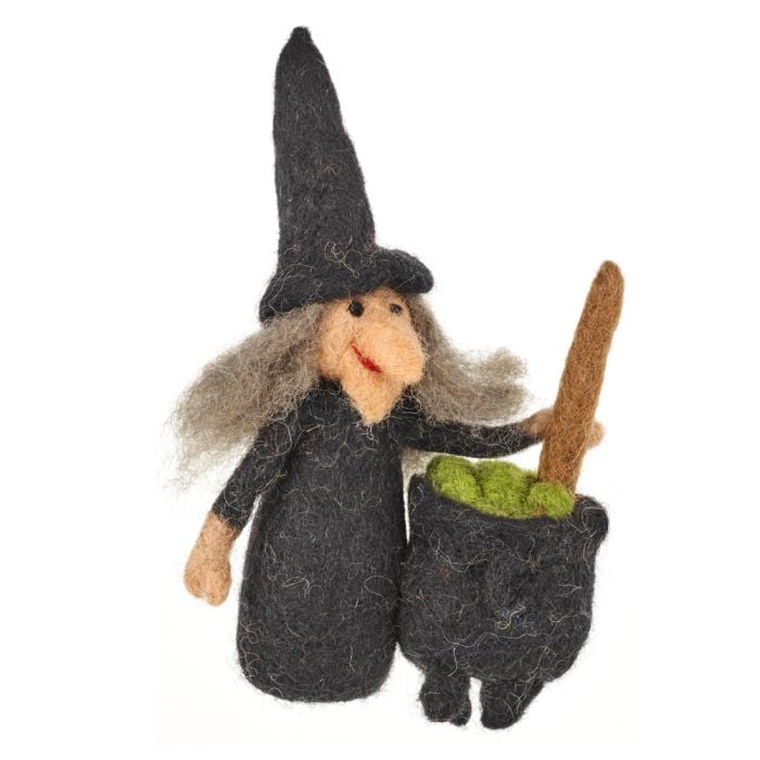Felt So Good Handmade Wanda The Witch Biodegradable Halloween Decoration