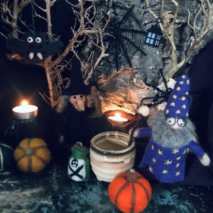 Felt So Good Handmade Wanda The Witch Biodegradable Halloween Decoration