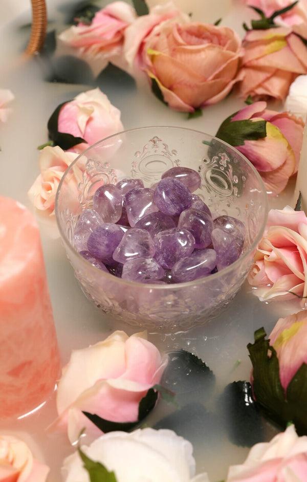 Femme Luxe Amethyst Polished Healing Crystal Tumblestone