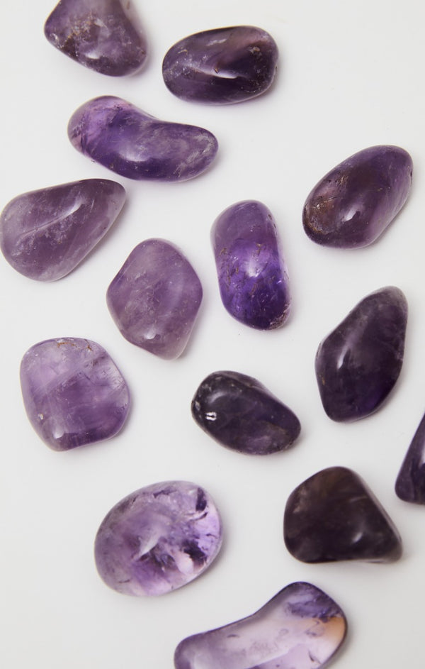 femme luxe Amethyst Polished Healing Crystal Tumblestone
