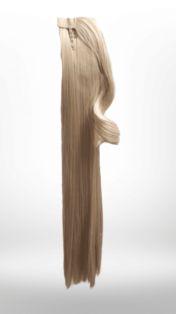 femme luxe Champagne Blonde 26" Synthetic Straight Hair Extensions Clip In Piece - Auora
