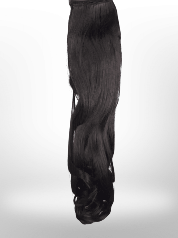 femme luxe Coffee Brown 20" Synthetic Curly Hair Extensions Clip In Piece - Auora