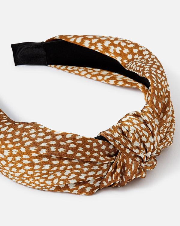 Femme Luxe Animal Print Knot Headband - Kaleey