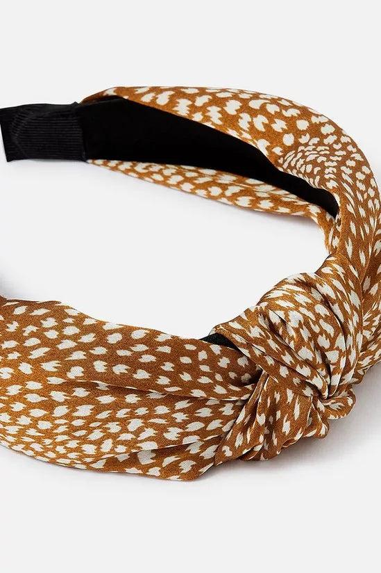 Femme Luxe Animal Print Knot Headband - Kaleey