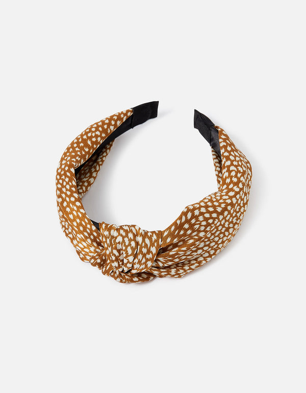 femme luxe Animal Print Knot Headband - Kaleey
