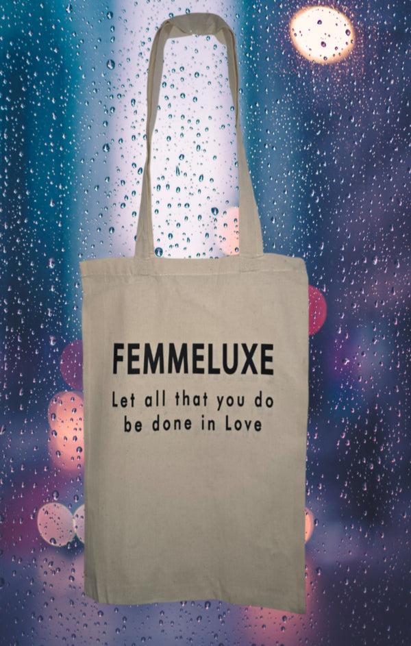 femme luxe Beige Femmeluxe Cotton Tote Bag - Rona