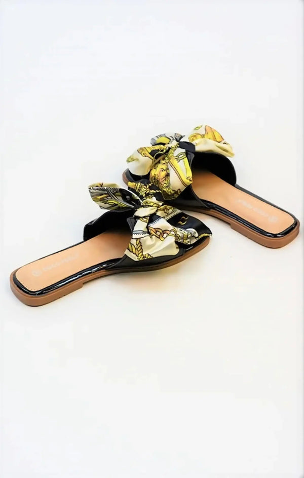 Femme Luxe Black Blush Satin Ribbon Sliders - Vivian